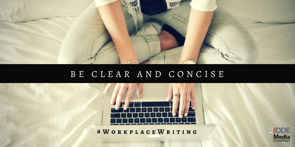 DDEMediaCo's tweet photo. Professional #writing needs to be clear and concise! #WorkplaceWriting https://t.co/3a2v9YhrIr