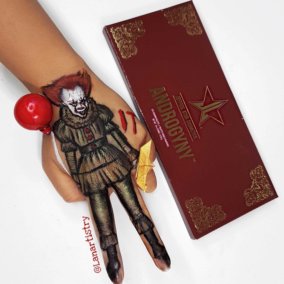 Happy Halloween! 😍❤️❤️❤️ 
#Pennywise You'll float too! 
#makeup #jeffreestar #nyx #stila