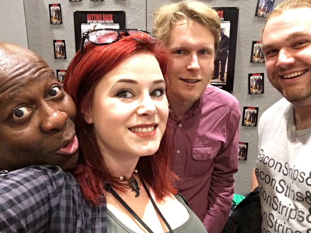 gettingbackDBP's tweet photo. @DaveBensonPhill @VidFestUK @MCMComicCon @elicab @RochelleDancel @cjcmunns @ewenmacintosh @stewartmccheyne @MarysiaT @TheWeebl @magicianbelle @thatjennybee @MattLobster @bertieglbrt @Wonchopmonkeyma @DeanDobbs @ICOEPR @DanielJLayton &amp;Thanks to @TorAthena for insight on all things YouTube and @MatthewRimmer for traveling a long way to visit team #GettingBackDBP (5/8) https://t.co/TlGqel8S7t