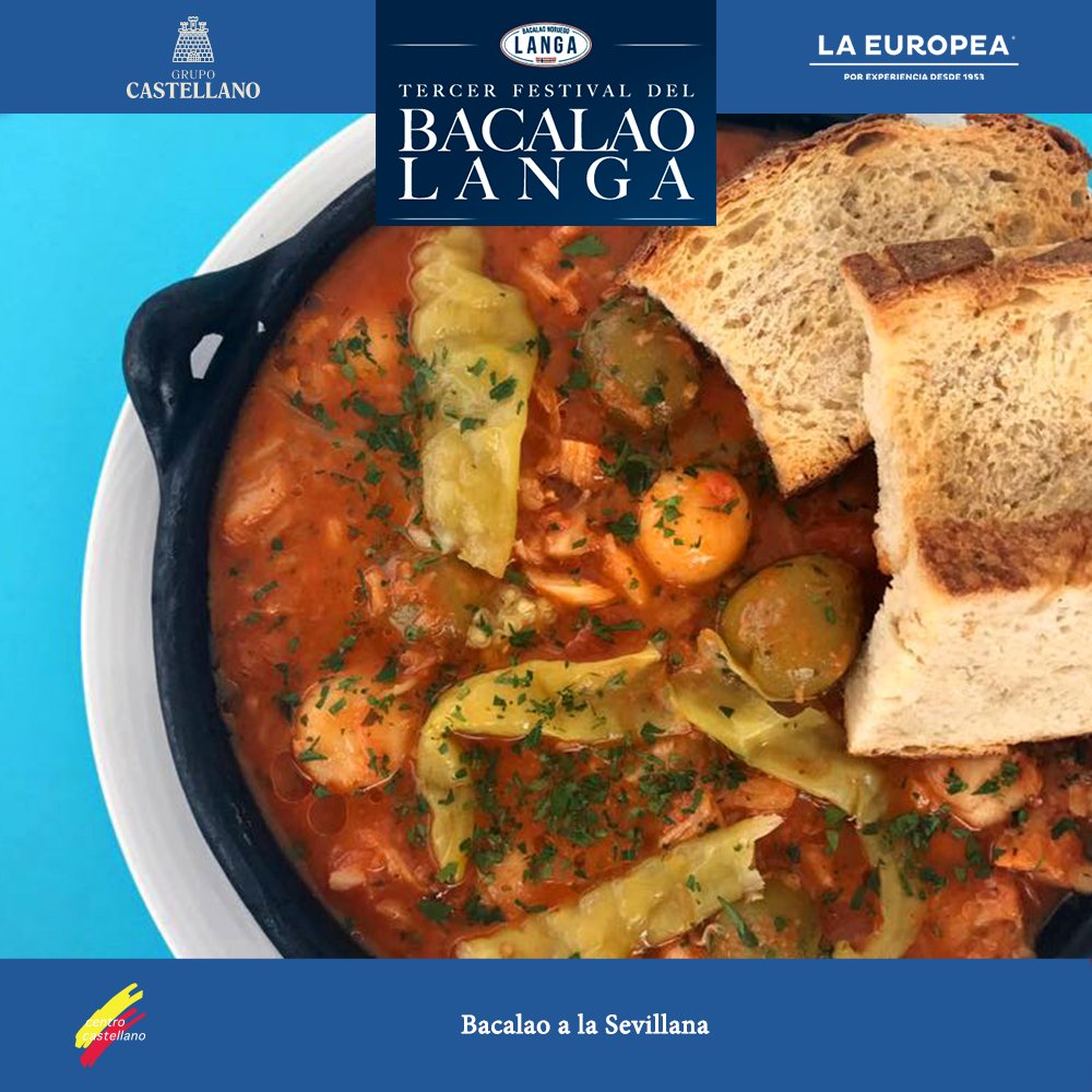 GrupoCastellano's tweet photo. ¡HOY ES NUESTRO ÚLTIMO DÍA! Qué esperas para ser parte de este delicioso festival #TercerFestivaldeBacalaoLanga @LaEuropeaMexico https://t.co/avc0ZgMtvM