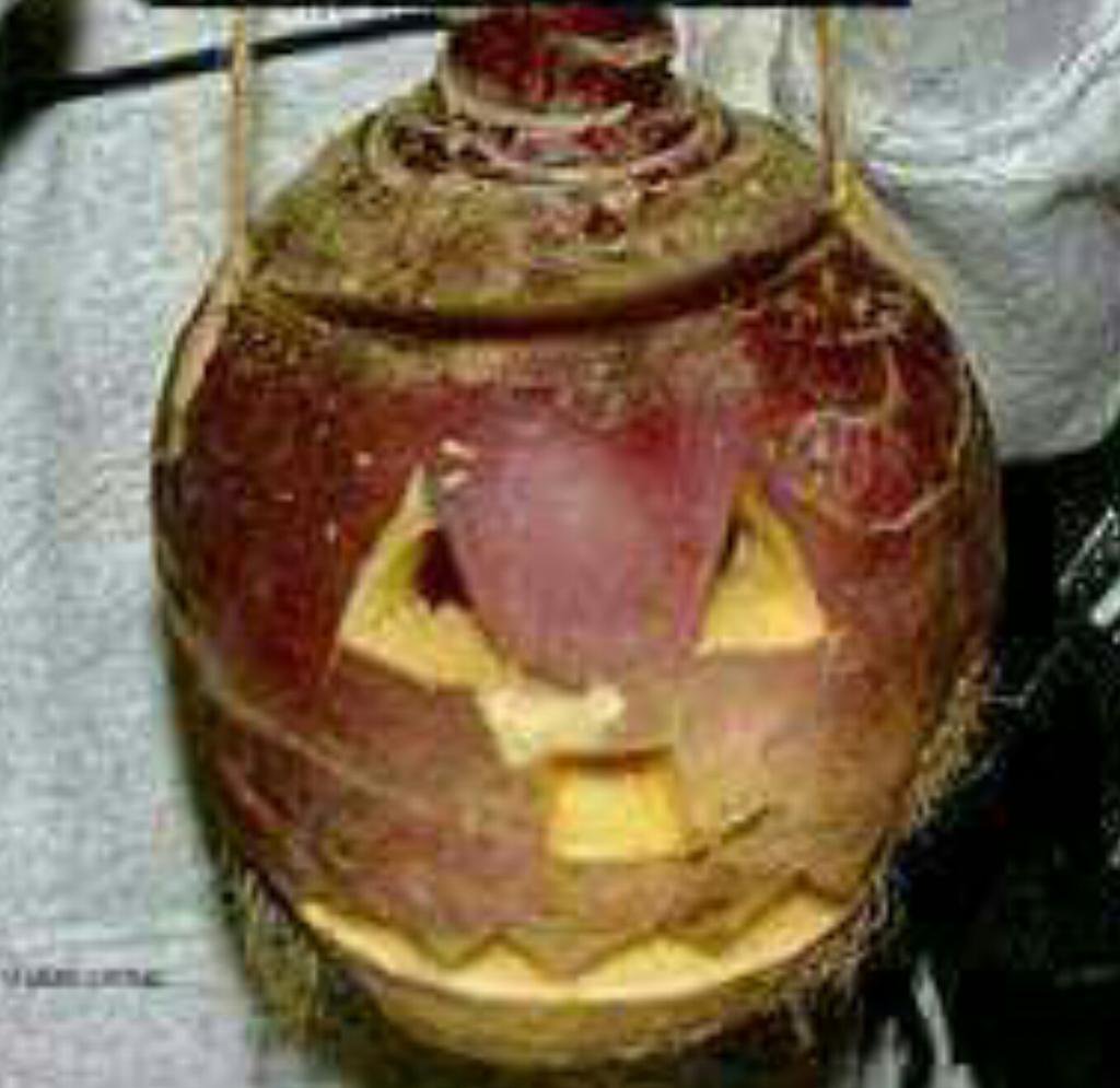 Tony__Yorkshire's tweet photo. RT if tha eva ad t'carve a bloody turnip not pumpkin! 
#Halloween https://t.co/S3MFrXNA82
