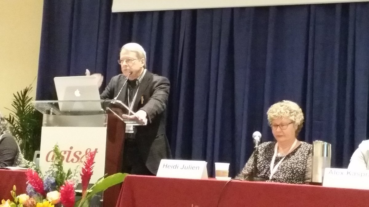 SIG_IEP's tweet photo. Michael Seadle of @iSchools speaking on Fake News @asist 80th Annual Conference. #asist2017 #fightfakenews #infoethics #integrity #sigiep https://t.co/Iq2IY01ESW