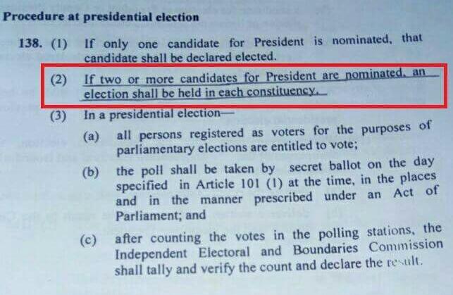 At least Kenyans are now reading and discussing the constitution they passed without reading.

#PollResultsKe #IamNotMilitia #PresidentElect