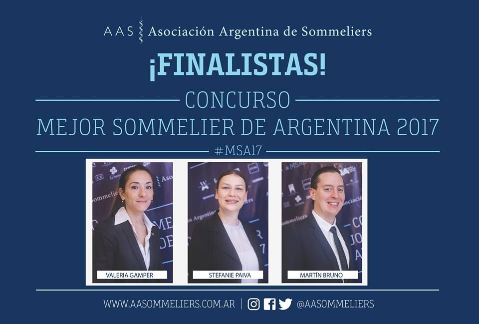 Felicitamos a Stefanie Paiva, finalista del Concurso Mejor Sommelier de la Argentina 2017. Mucha suerte hoy, Stefy! #MSA17 #AASomm