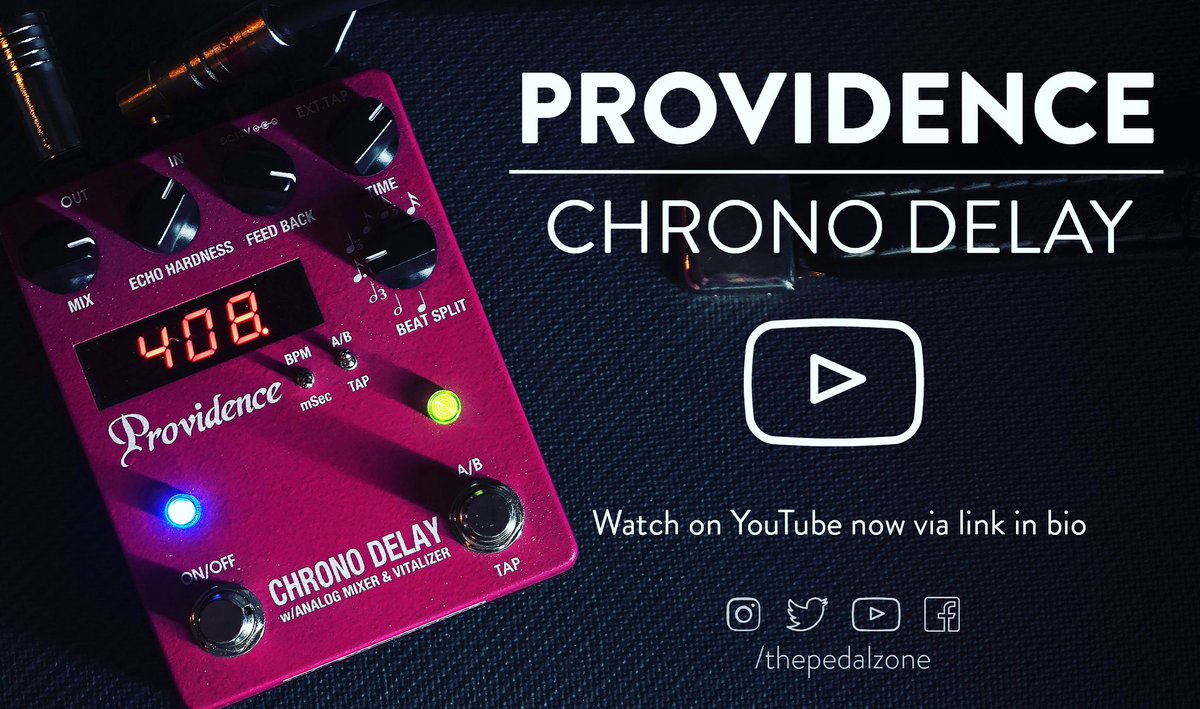 ThePedalZone's tweet photo. New @ProvidenceLtdco Chrono Delay up on YouTube! -> https://t.co/Q9xRB9jN3b https://t.co/OMpF9THQcP