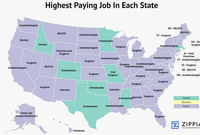 hosafhp's tweet photo. Hey HOSA, want to know the highest paying job in each state? #joinHOSA #HOSAgenius
https://t.co/wUnE3xUGmY https://t.co/8RvXrfIfGI