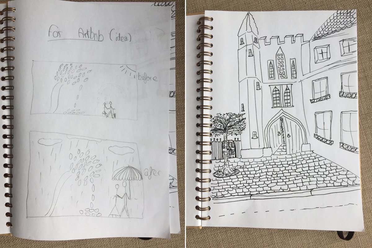 What better #feedback than inspiring guests to make their own art!? Spotted in the #guestbook of Grand Central today #cambridge #loveart