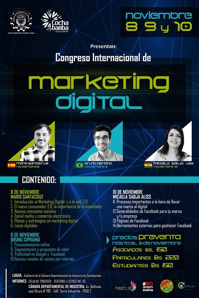 CDCCBA's tweet image. CONGRESO INTERNACIONAL DE MARKETING DIGITAL cdccba.wordpress.com/2017/10/30/con…