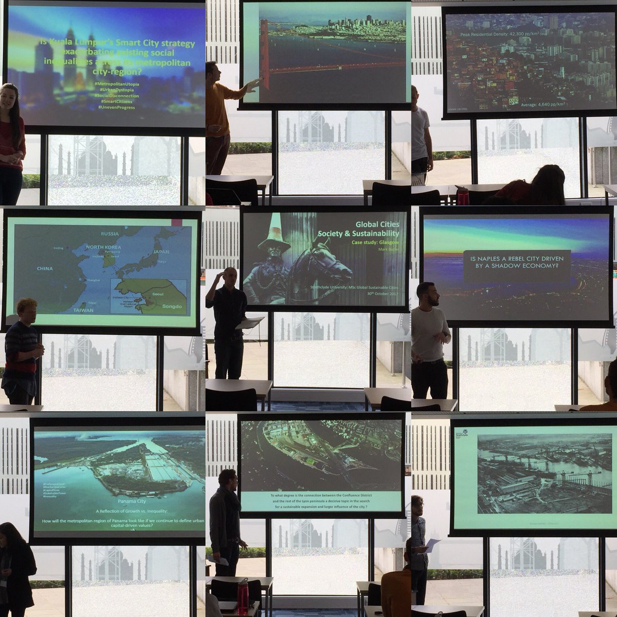 ICalzada's tweet photo. Marking #MScGSCGlasgow #lectureship #smartcities #socinn #KualaLumpur #SiliconValley #Songdo #RiodeJaneiro #Glasgow #Naples #Panama #Lyon https://t.co/MprIcG4Yfd