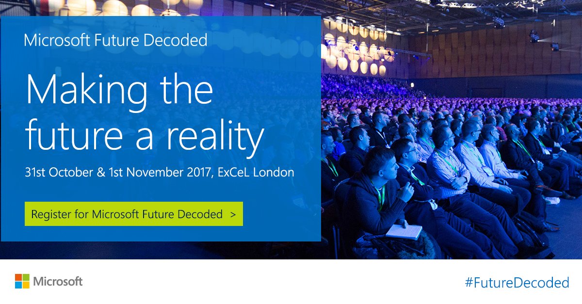 AvePoint's tweet photo. Who's ready for @Microsoft #FutureDecoded?! Follow us for fresh content throughout the event. #digitaltransformation https://t.co/bys1MaOMDT