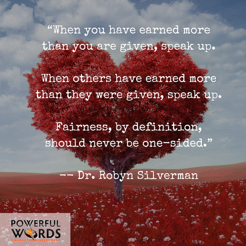 menloksw's tweet photo. " … Fairness, by definition, should never be one-sided." #DrRobyn #PowerfulWords https://t.co/yok294Xx35