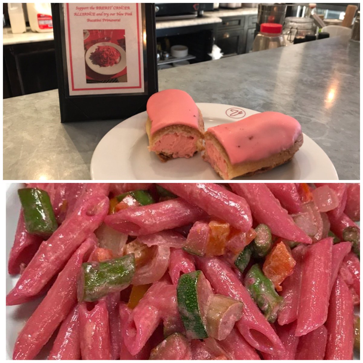 Versailles_1980's tweet photo. 2 days left to order our #PinkPasta or Pink #Eclair & support the #Greenwich #BreastCancerAlliance #thinkpink #goforpink #bistroversailles https://t.co/SNRnKU8qLL