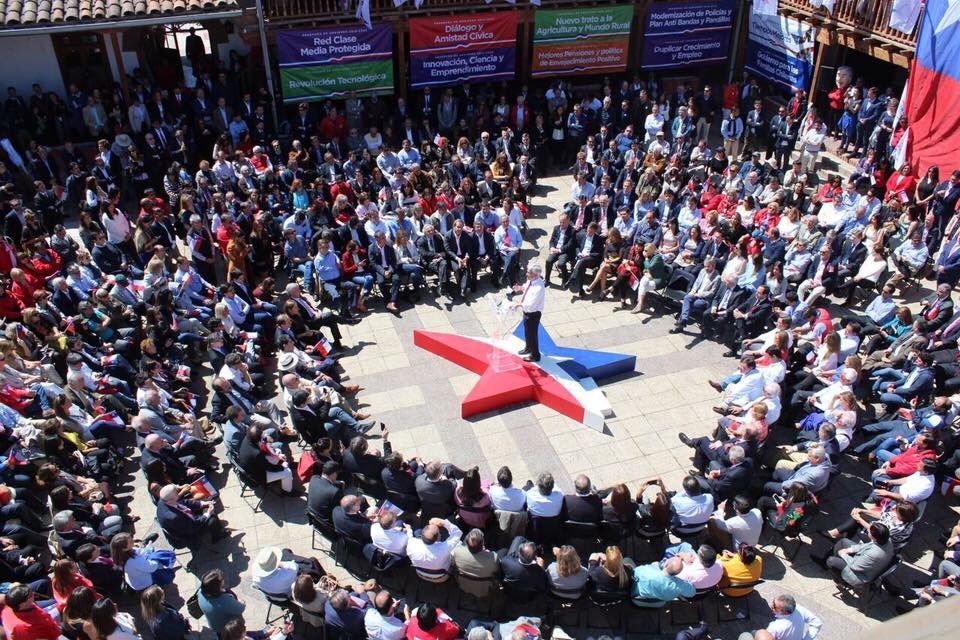 En el lanzamiento del Programa de Gobierno del #PresidentePiñera 700 nuevas ideas para encauzar Chile