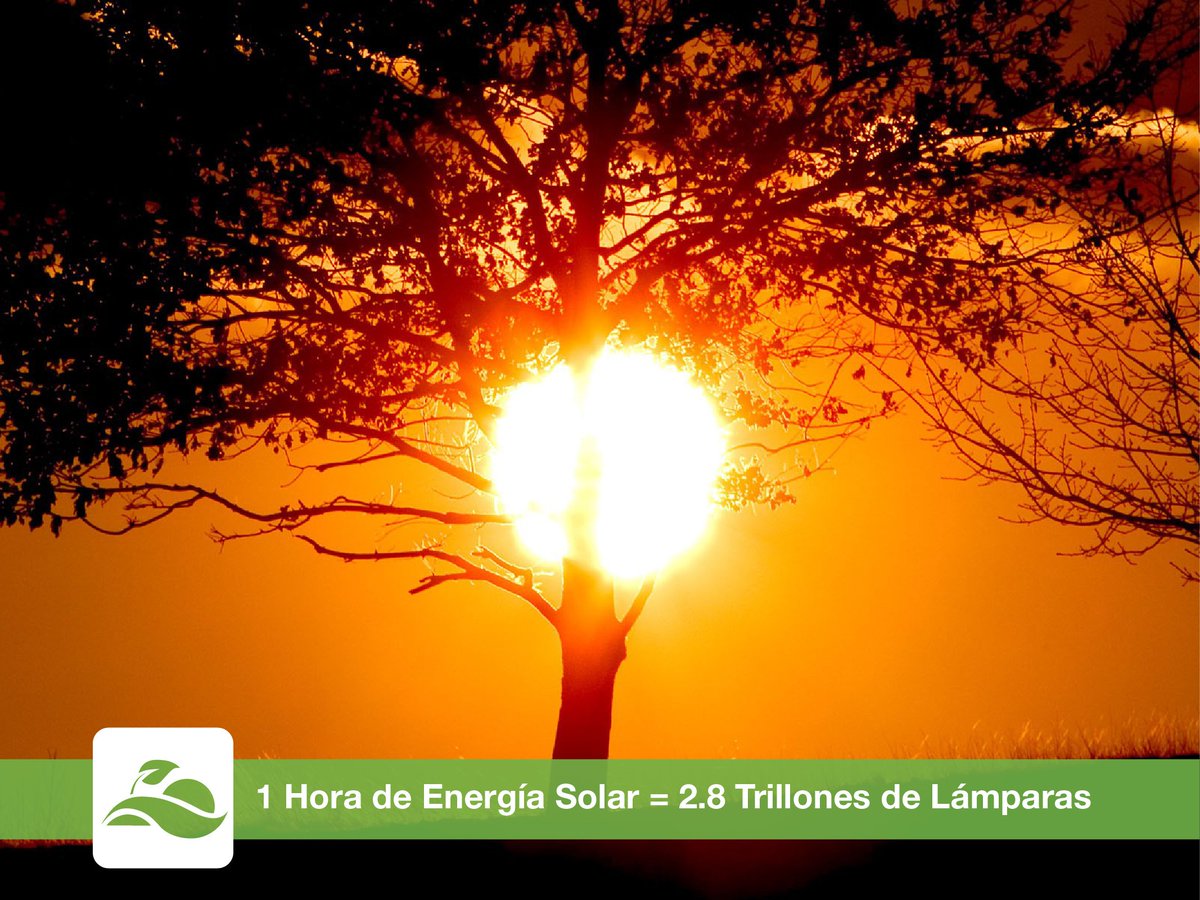 SolarIngCR's tweet photo. A cada hora el Sol produce energía suficiente para abastecer 2,8 Trillones de Lámparas. 
Deja que el sol pague tu factura eléctrica https://t.co/6mv8Ir8Pu6
