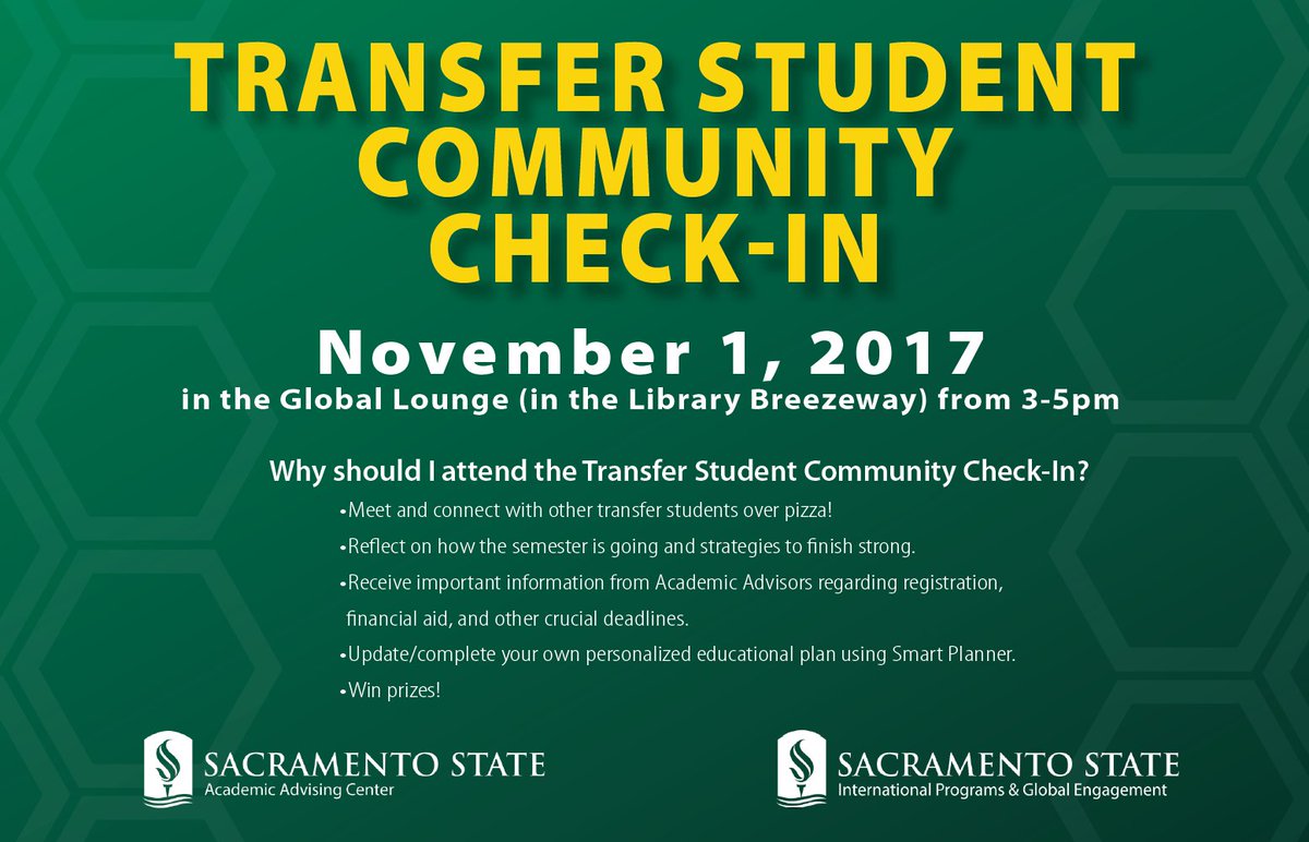 Attention transfer students! Check out this event hosted by the Academic Advising Center and IP&amp;GE, it is happening this Wednesday!🤗