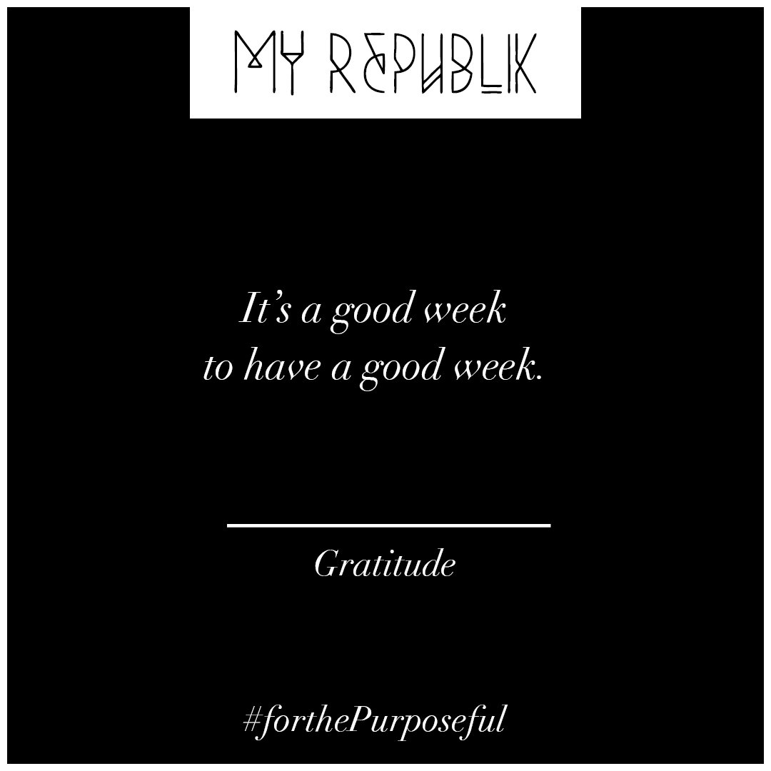 Here's to another 7 days of GREATNESS! How was your Monday? #ForThePurposeful