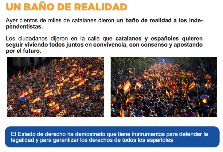 ppopular's tweet photo. 🇪🇸 Un baño de realidad #TotsSomCatalunya https://t.co/vGYPnfD9mw