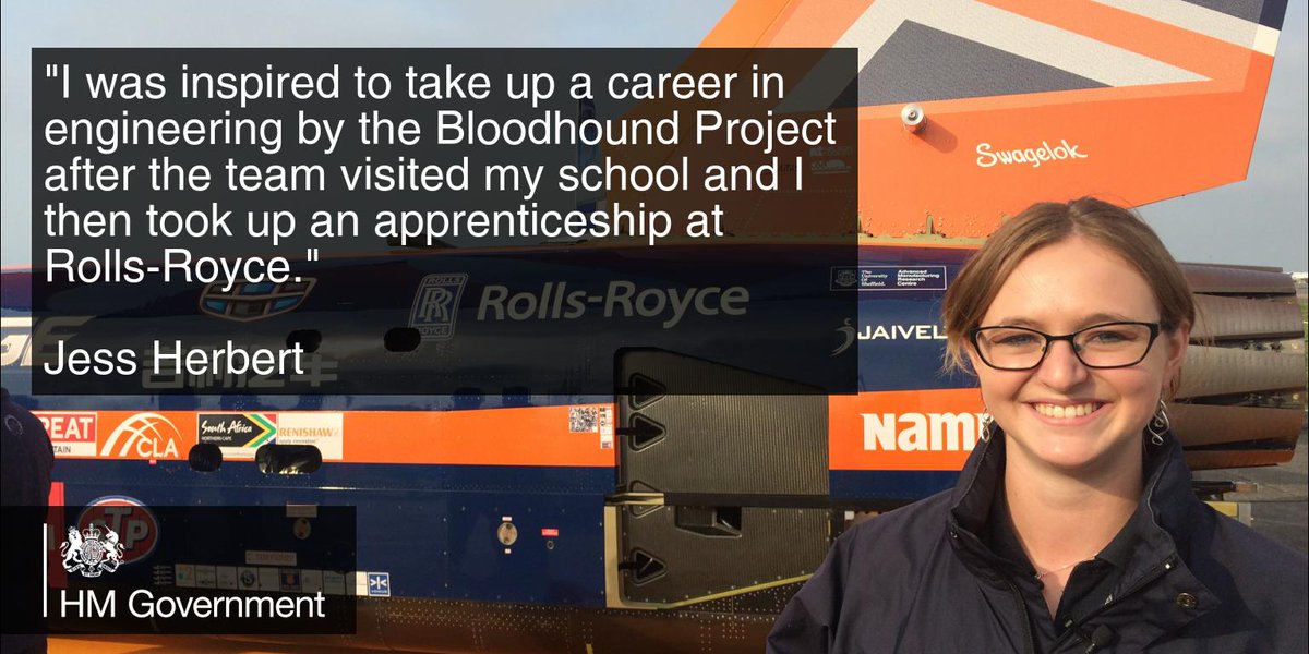 HMGSouthWest's tweet photo. Fancy working on a project like @BLOODHOUND_SSC? A career in science, tech, engineering or maths could be for you! Read more https://t.co/7MWFZqJHl0 #Bloodhound #STEM https://t.co/LHMzhmGjCj