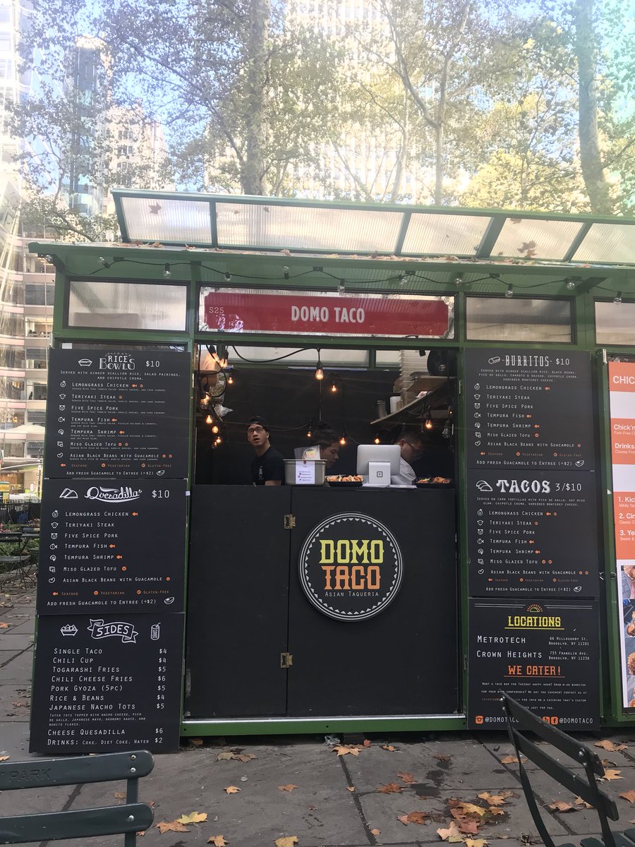 Come find us at our Bryant Park booth! South side on 40th street between 5th and 6th Avenue! <a href="/bryantparknyc/">Bryant Park</a> <a href="/Urbansapes/">Urban Sapes</a> #asiantaqueria