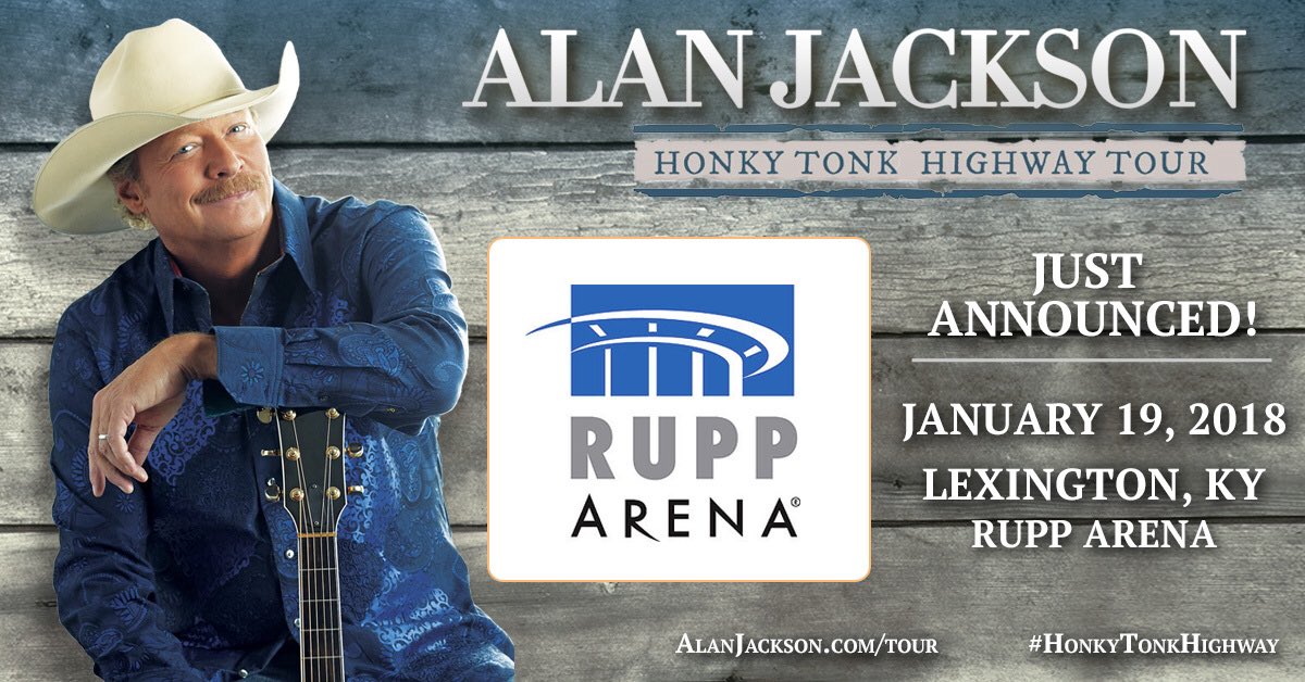 JUST ANNOUNCED: The #HonkyTonkHighway tour is coming to <a href="/Rupp_Arena/">Rupp Arena</a> on January 19. Tickets on sale this Friday at 10AM.