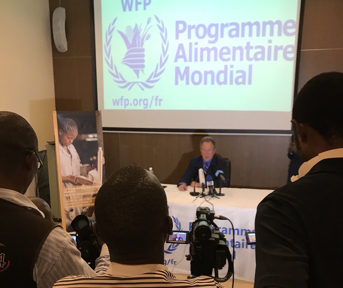 We want food to be a weapon of peace— my message to #DRC media as I wrap up this trip. Conflicts must end.