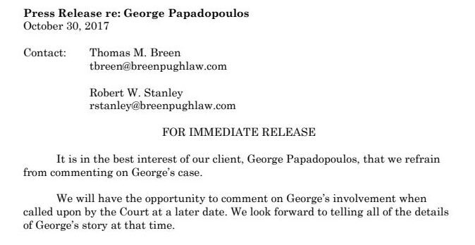 Translation: Our client, not being a total idiot, cut a deal with DoJ long before you did, suckers! Enjoy prison!