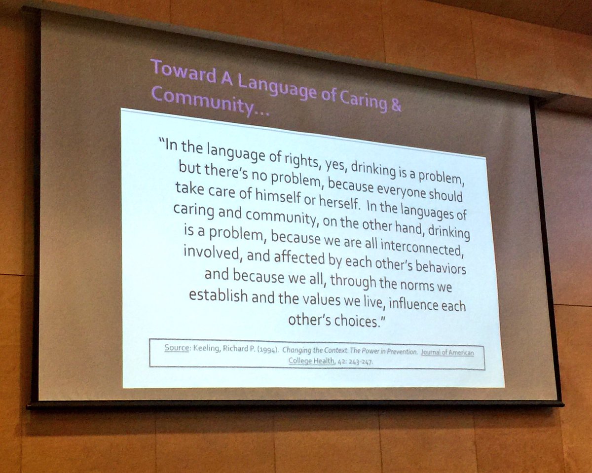 ‘We are all interconnected, involved, and affected by each other’s behaviors.’ Health is a community issue. #HCsummitTU