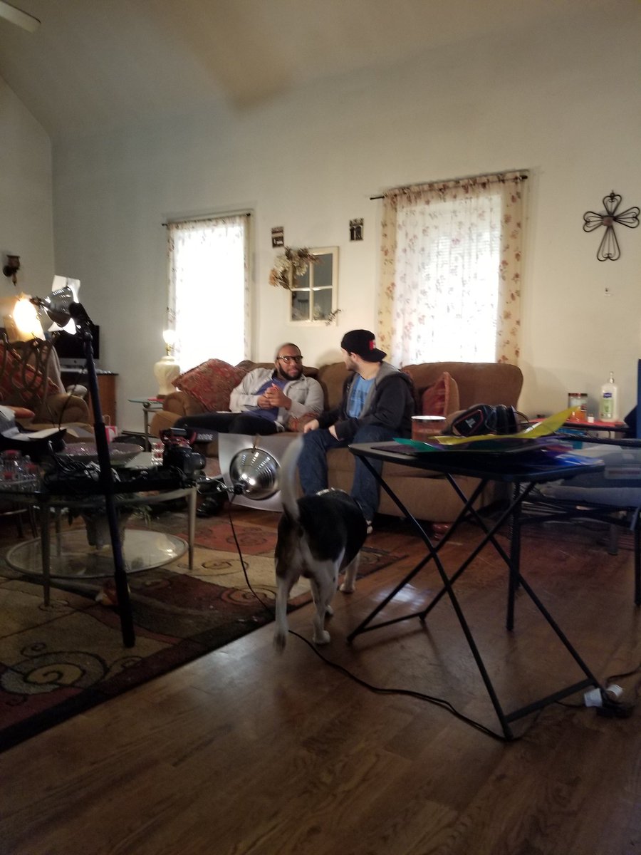 SelfMadePro17's tweet photo. Doggo on set today. We love you Jax. Filming Leap of Faith. #doggo #shortfilm #setlife #dogonset #dogonsetbutshortnotaboutthedog https://t.co/yQ1GK93nSx