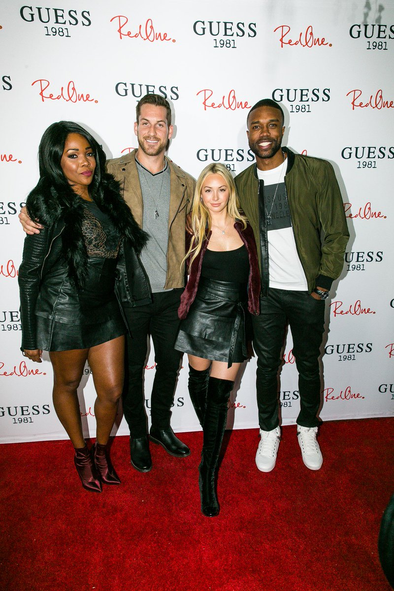 GUESS's tweet photo. #Throwback to last week celebrating the launch of the #GUESS1981 fragrance & @RedOne_Official latest music video ✨🙏 #BoomBoom https://t.co/SuiQsMSFNw