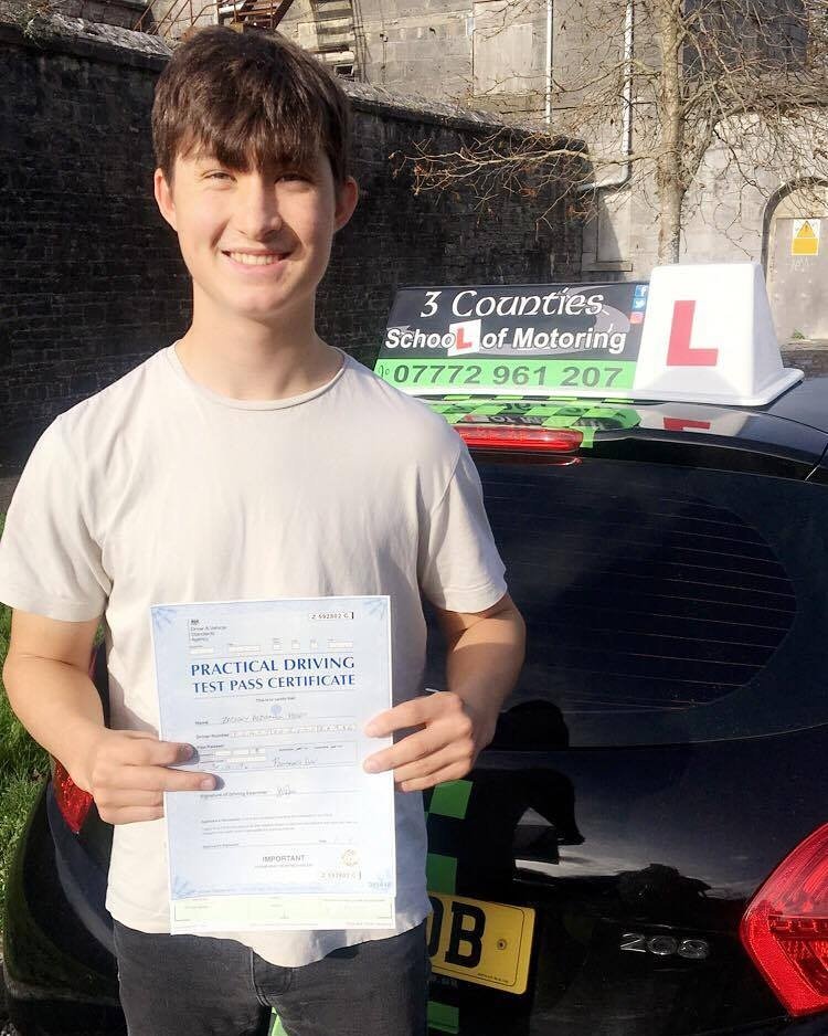 Congratulations to Zac who passed his test first time in Pembroke Dock today with only 4 driver faults. #Drivesafeforlife