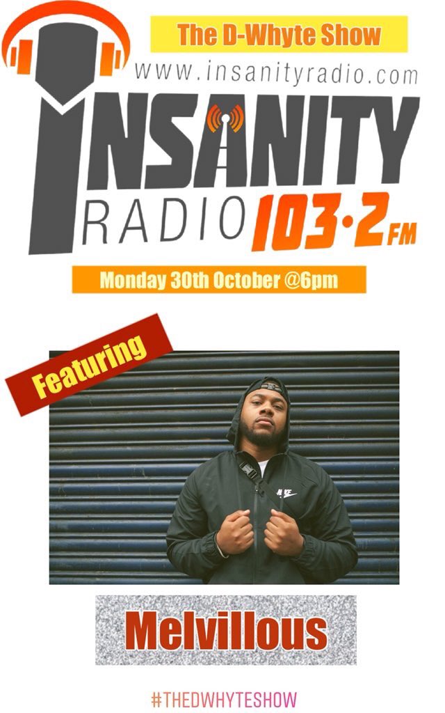 Melvillous's tweet photo. Going LIVE on @InsanityRadio at 6PM to talk about #LocalEP 📍 and the 2 Year process of making it! 🙏🏽
https://t.co/PMRIOBUdoo
103.2 FM 📻 https://t.co/p3auE00UlK