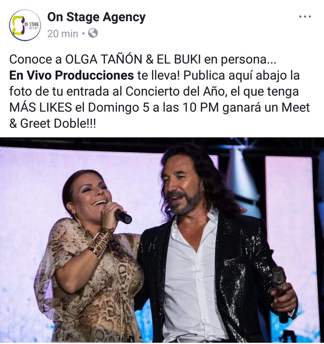 rodrisalgara's tweet photo. En Vivo Producciones te lleva a conocer a Olga Tañon y El Buki en VIVO!
Instrucciones: https://t.co/bOQ9Y6BmF2 https://t.co/4t7fxSZJqX