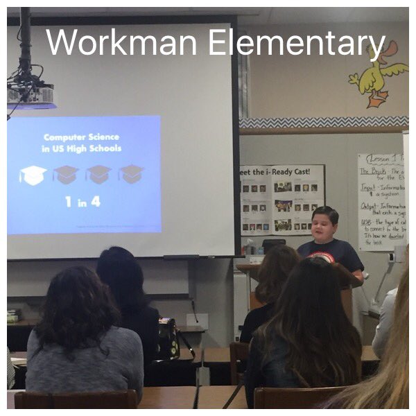 FUSD_Supt's tweet photo. 5th grader, Tyler, shares about the 1 million Job Gap on the horizon. #computerscience4all #everyindustry https://t.co/9RHrB0RqGb