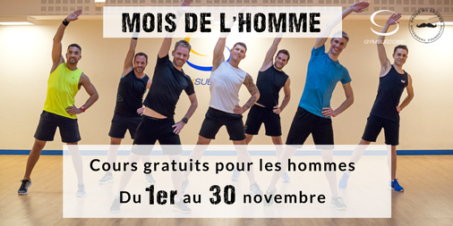 📢 En soutien à <a href="/MovemberFRA/">Movember France</a> la Gym Suédoise propose aux hommes TOUS ses cours GRATUITS durant TOUT le mois de novembre ! 💪 😉 #Movember
