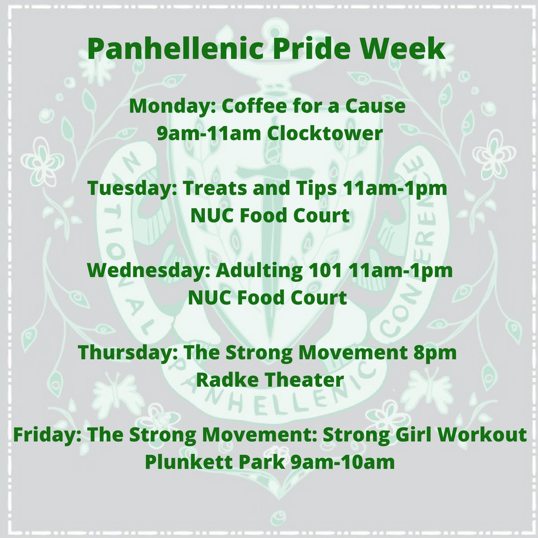 It’s Panhellenic Pride Week!!!