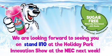 Looking forward to seeing you at the Holiday Park Innovation Show on the 8th &amp; 9th November! #polarkrush