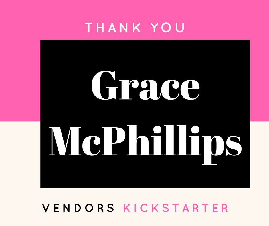 VENDORSeries's tweet photo. Thank you @Graciebmcp for your generous support of our @kickstarter campaign! @UrbanDoeProd @kristinbroadwel @katiamariagomez @Pamtierney https://t.co/2P831o4xjN