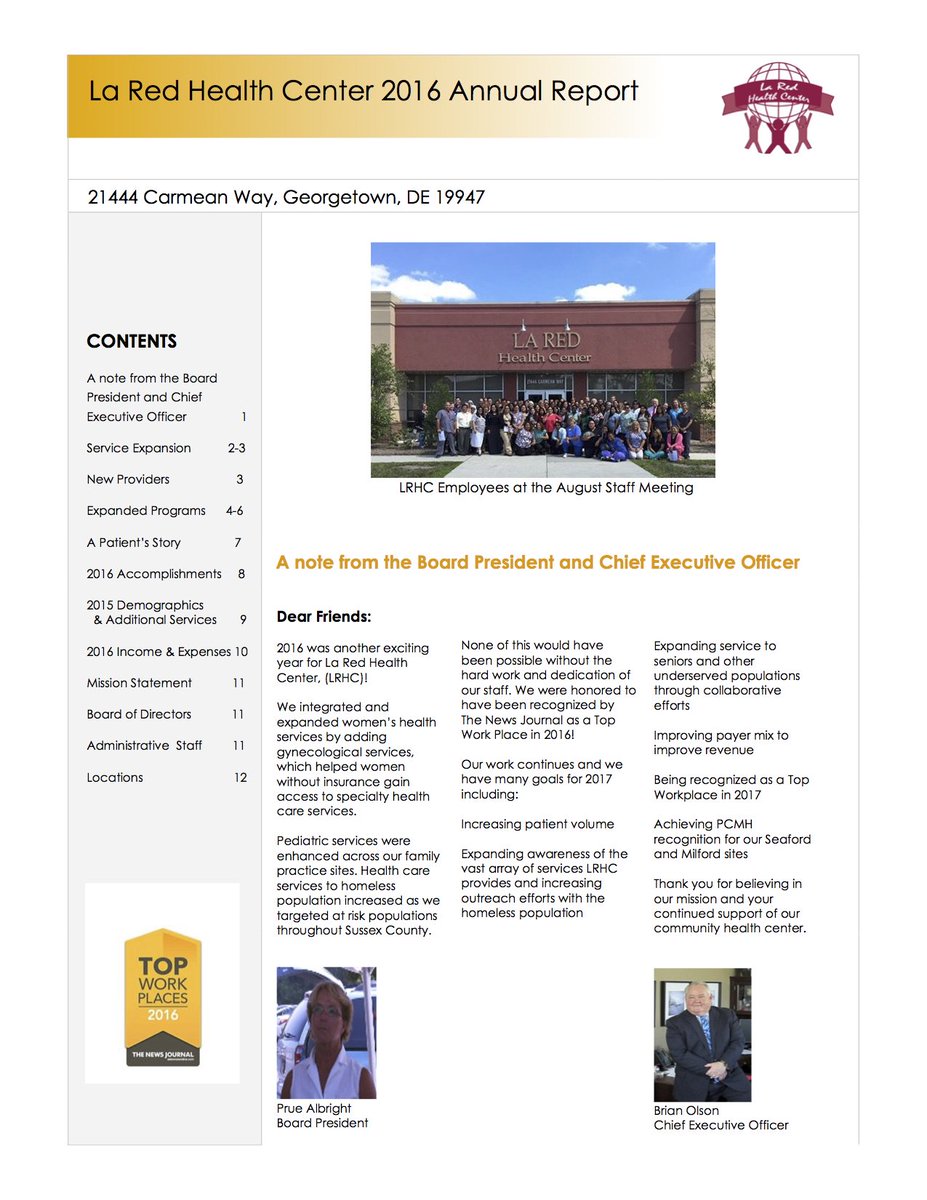 laredhealthcenter.org…/2016_Annual_Report_Draft…
LRHC has published it's 2016 Annual Report – To access click the link above