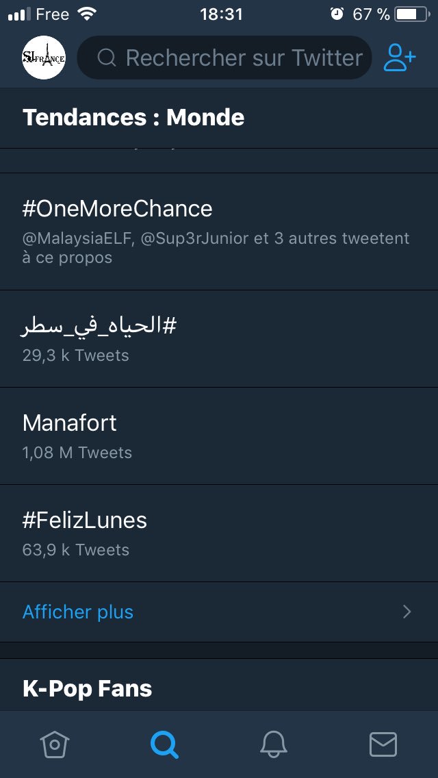 FrenchELF's tweet photo. #OneMoreChance est dans trends mondiaux depuis plus d’une heure maintenant ! https://t.co/N1xKdaPmrk