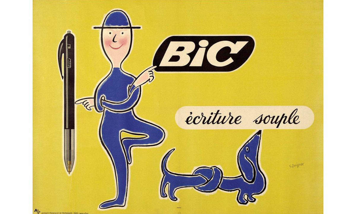 On doit à Raymond Savignac (1907-2002) des affiches publicitaires qui ont marqué leur époque. Qui s'en souvient ? 😀
#Marketing #publicité