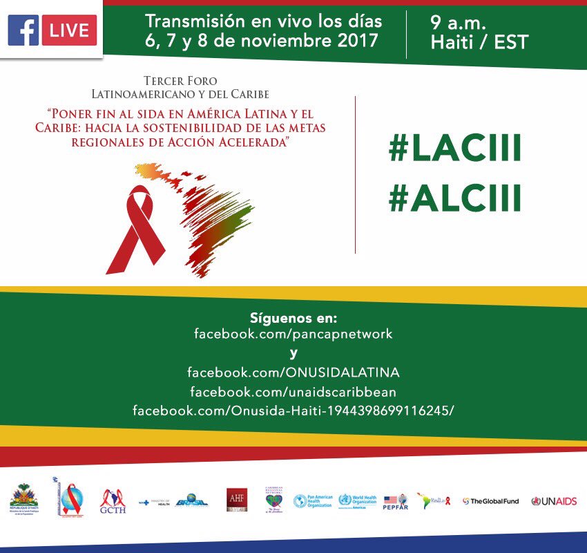 censida's tweet photo. TERCER FORO LATINOAMERICANO Y DEL CARIBE
“PONER FIN AL #SIDA EN AMÉRICA LATINA Y EN EL CARIBE” #LACIII #ALCIII https://t.co/ucoLOFNw1b