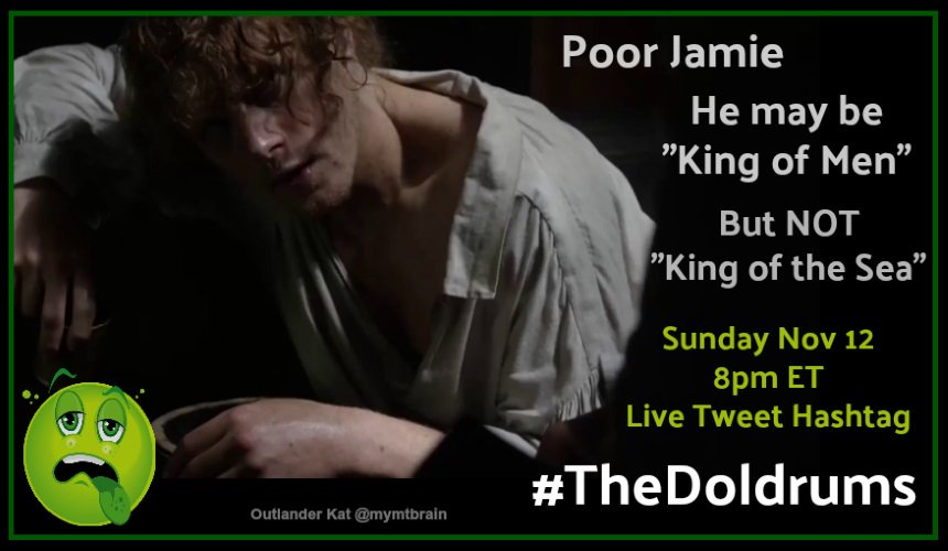 #Outlander LIVE TWEET Ep 309 "The Doldrums"
Sunday Nov 12  8pm ET
Hashtag (# TheDoldrums)
<a href="/Outlander_STARZ/">Outlander Universe</a> <a href="/Writer_DG/">Diana Gabaldon</a>
