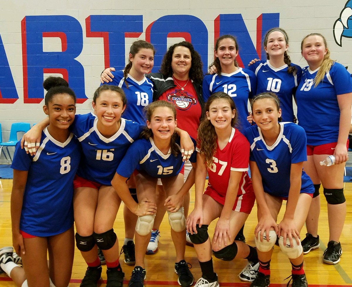 SNAFU_America's tweet photo. @HaysBMS Congrats 8th A-team with an undefeated Vball season! Coach Santos is amazing! #bartonathletics #bartonstrong https://t.co/bqkIoYJ0Hc