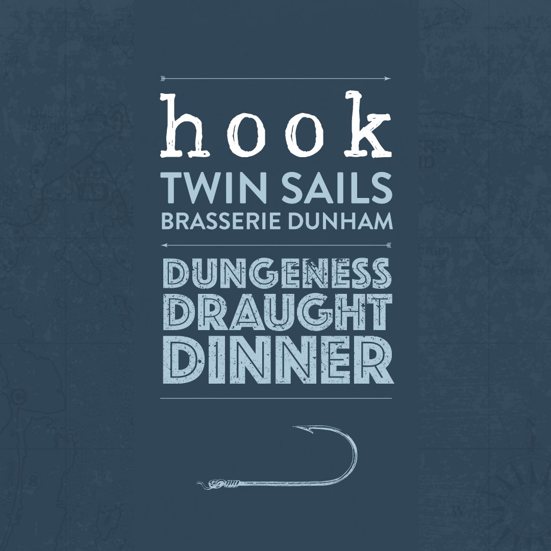 HookSeabar's tweet photo. Dungeness Draught Dinner is tomorrow featuring Chef Kayla's curated menu with beer pairings from #TwinSailsBrewing
SEA you there #HookSeabar https://t.co/PmPuwPRhgN