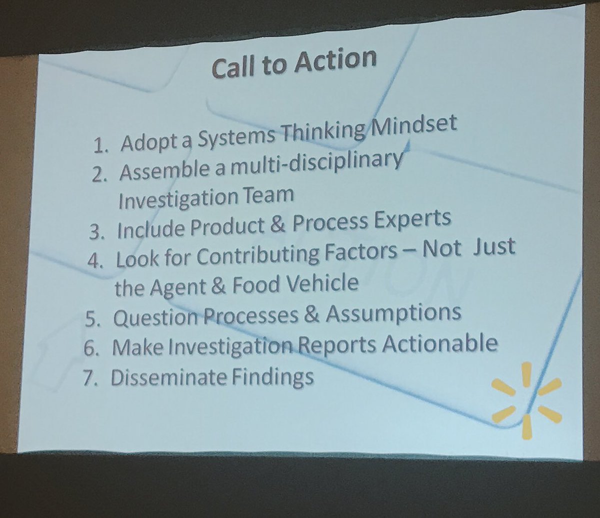 BSauders's tweet photo. @frankyiannas βthink big when attacking food safety problems - get to the root cause & learn from itβ #InFORM2017 https://t.co/8DmN3uWlRv