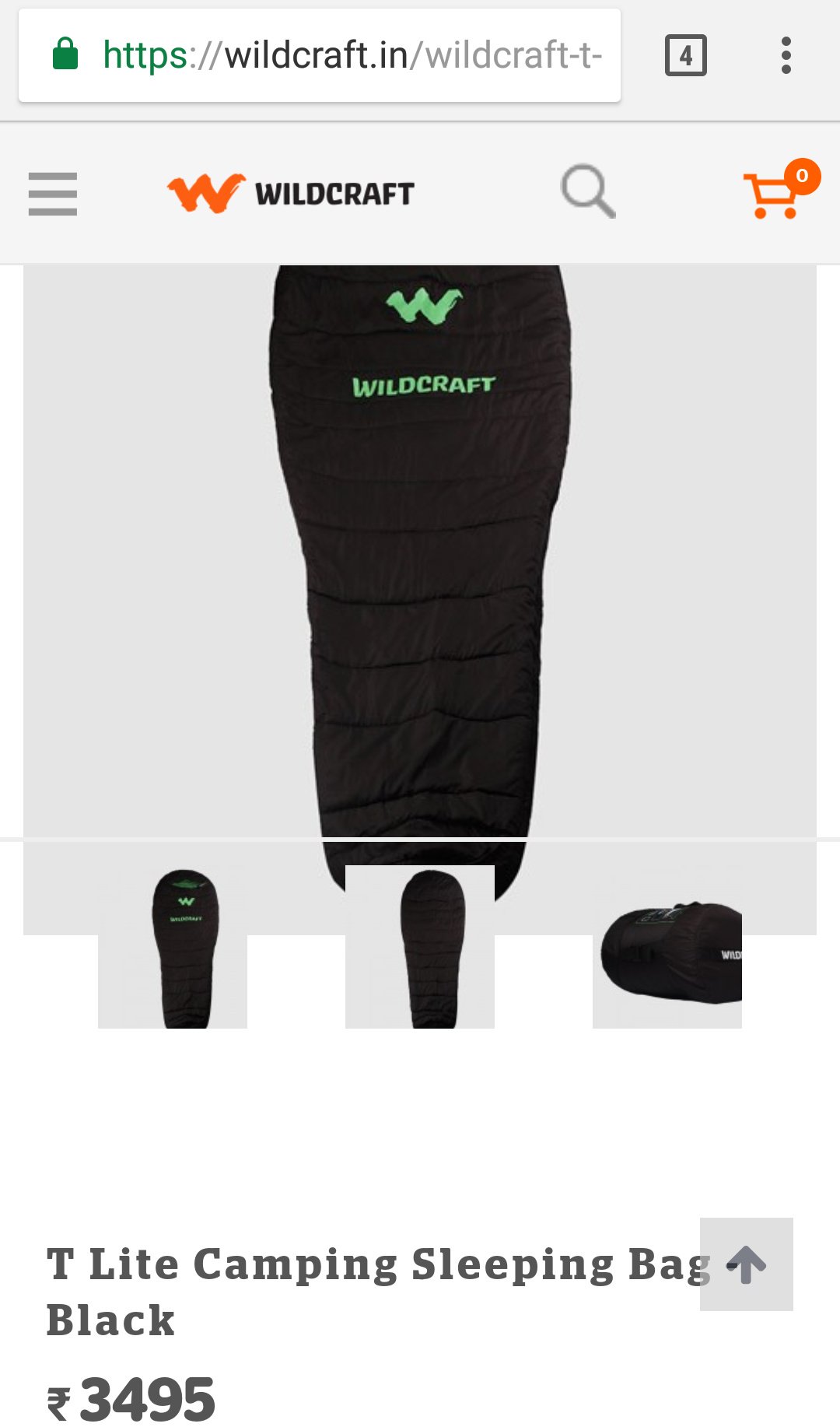 Wildcraft sales sleeping bag