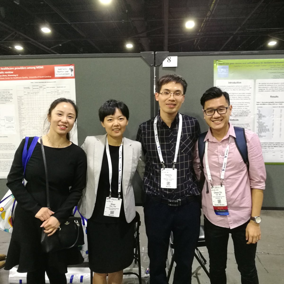 XiaomingLi4's tweet photo. @UofSC_CHQ Gang of four from Detroit @2017 apha https://t.co/MhPxLpGLWp