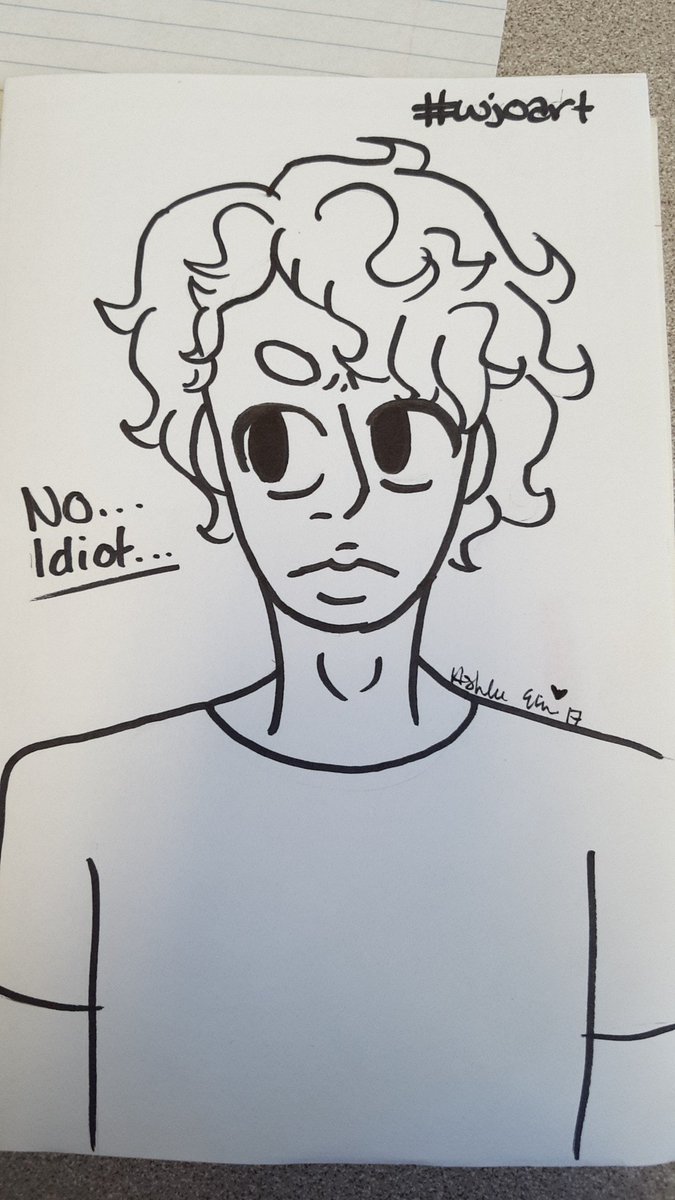 Mars_mallow243's tweet photo. So I don't know if this is still a thing but I've done it. Its how I feel @FelloWyatt reacts to anything Nic says. I'm bad at art. #wjoart https://t.co/tMVm3hrz46