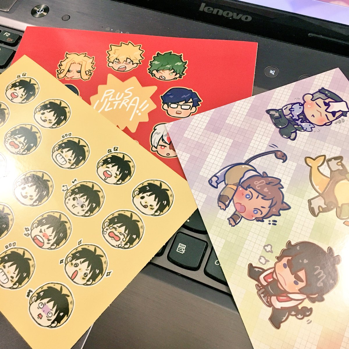guessibetter's tweet photo. Stickers everywhere!!! I printed my iconic “eyeball emoji” lance as a sticker bc it’s my brand now :^) https://t.co/Bo9y1bPPGB
