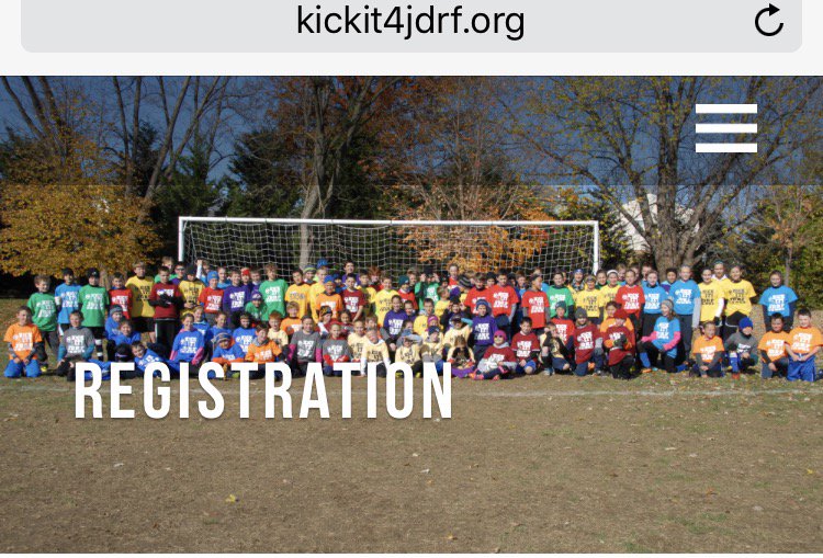 kickit4jdrf's tweet photo. If you want to guarantee yourself a t-shirt for the Kick It tournament, you need to register by tomorrow. (Nov. 6th)
https://t.co/SeZnspLx88 https://t.co/uhZW9ltIzq